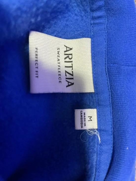 Aritzia Royal Blue Sweatfleece Pullover - Picture 3 of 3